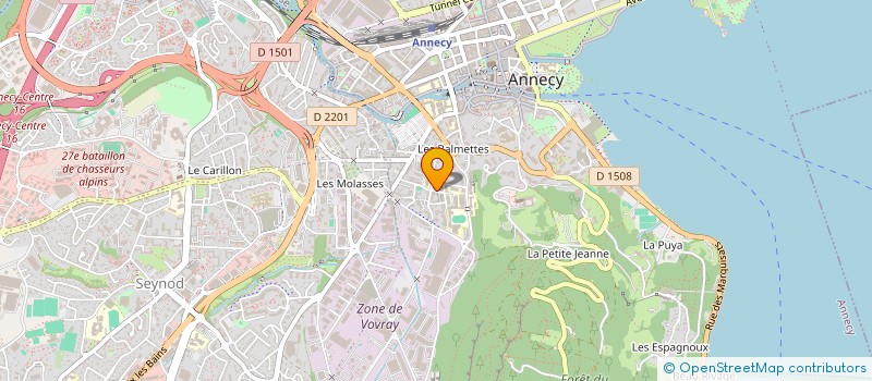 localisation de l'entreprise LATITUDE à ANNECY