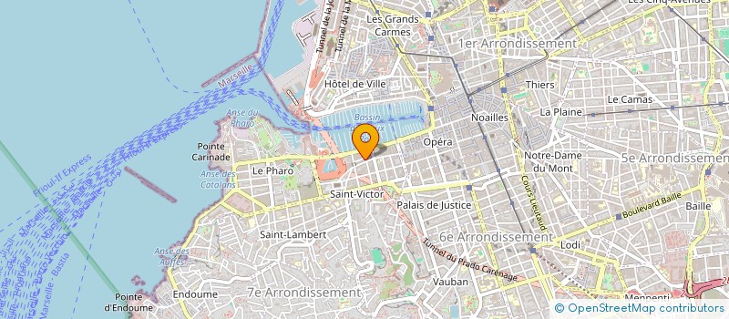 localisation de l'entreprise LATITUDE.43  MARSEILLE