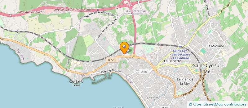 localisation de l'entreprise LATITUDE 83 à SAINT-CYR-SUR-MER