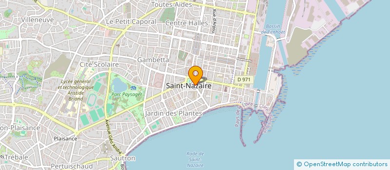 localisation de l'entreprise LATITUDE à SAINT-NAZAIRE