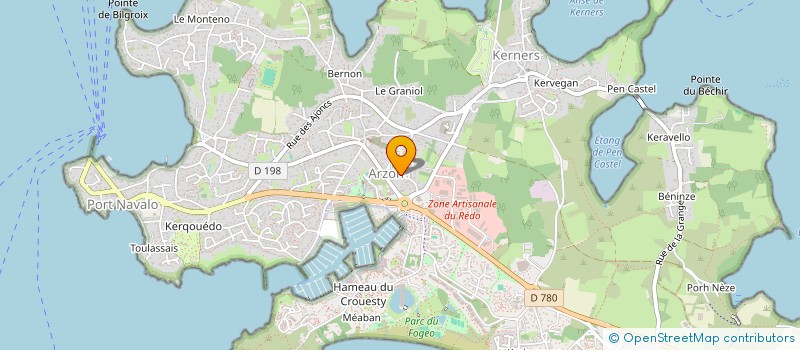 localisation de l'entreprise LATITUDE  ARZON