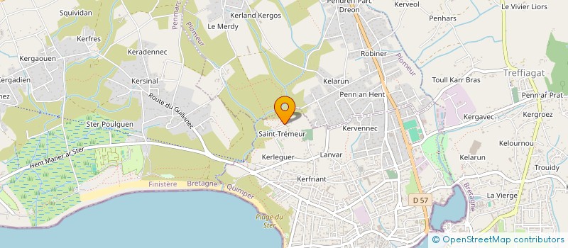 localisation de l'entreprise LATITUDE CONVOYAGES SERVICES  GUILVINEC