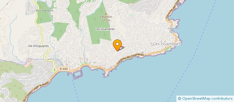 localisation de l'entreprise LATITUDE CREATION  ROQUEBRUNE-SUR-ARGENS