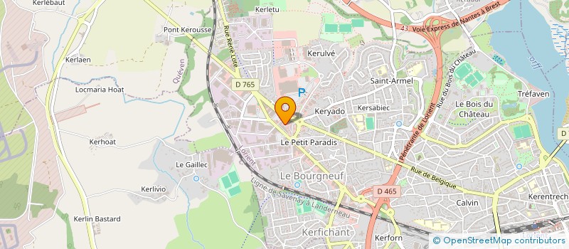 localisation de l'entreprise LATITUDE FORM à LORIENT