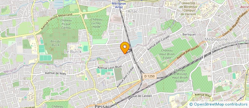 localisation de l'entreprise LATITUDE KREYOL  MERIGNAC