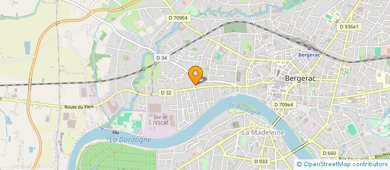localisation de l'entreprise 'LATITUDE OUEST' à BERGERAC