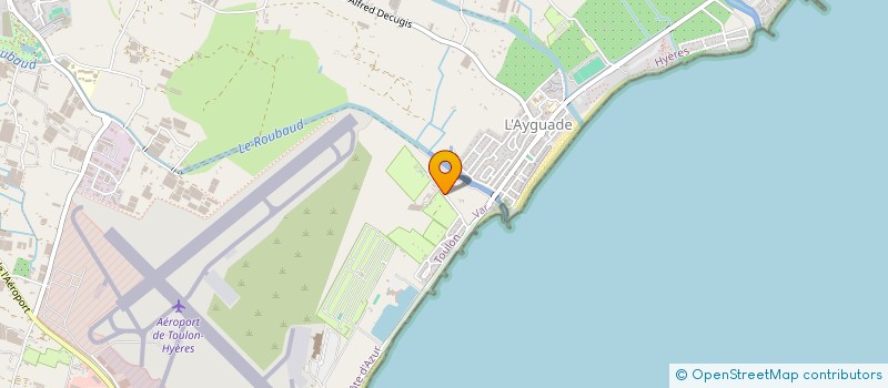 localisation de l'entreprise LATITUDE VERTE  HYERES