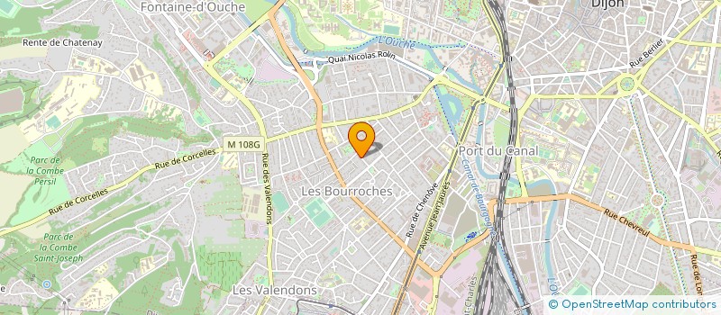 localisation de l'entreprise LATITUDES 360 à DIJON