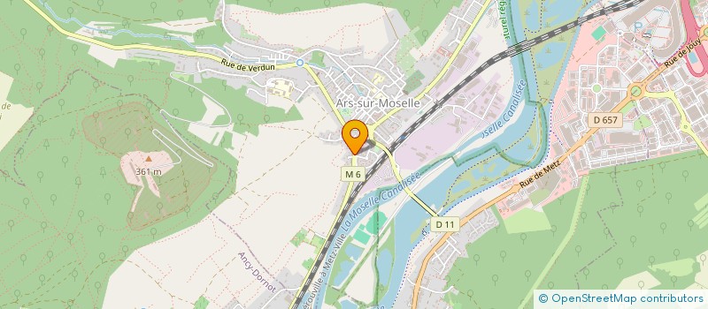 localisation de l'entreprise LATITUDES  ARS-SUR-MOSELLE