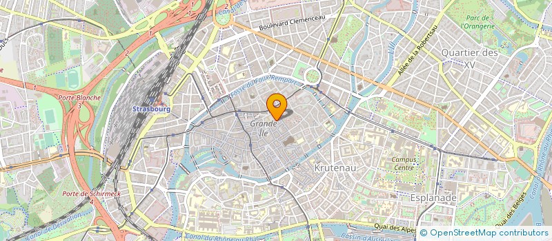 localisation de l'entreprise LATITUDES&MERIDIEN  STRASBOURG