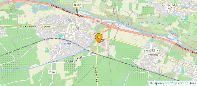 localisation de l'entreprise LATORRE FRERES  MILLAS