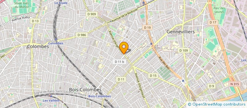 localisation de l'entreprise LATORRE RENOVATION à BOIS-COLOMBES