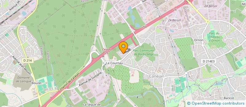 localisation de l'entreprise LATORRE ROMAIN  CANEJAN