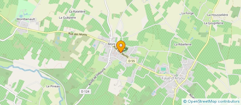 localisation de l'entreprise LATOUCHE - BANCHEREAU  BELLEVIGNE-EN-LAYON