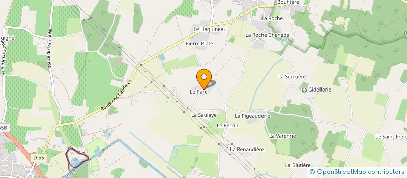 localisation de l'entreprise LATOUCHE PAYSAGERE  BRISSAC LOIRE AUBANCE