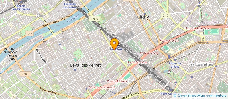localisation de l'entreprise LATOUF COMPANY à LEVALLOIS-PERRET