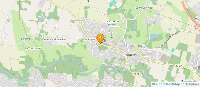 localisation de l'entreprise LATOUR à ORVAULT