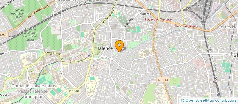 localisation de l'entreprise LATOUR D'ERNEST  TALENCE