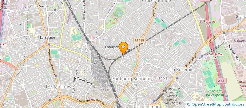 localisation de l'entreprise LATOUR T.P.  VILLAUDRIC