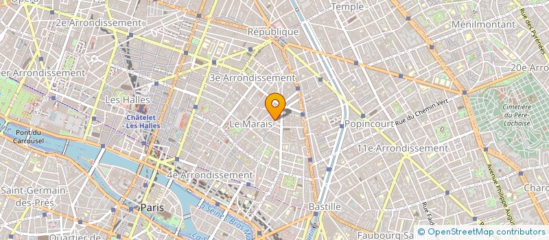 localisation de l'entreprise LATRAVERSE SARL à PARIS