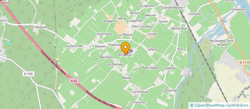 localisation de l'entreprise LATRESNE  BARSAC