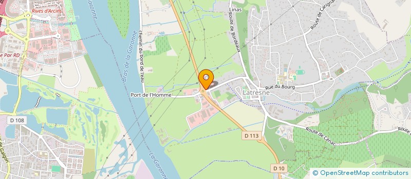 localisation de l'entreprise LATRESNE BIO RIVAGE  SARLIAC-SUR-L'ISLE