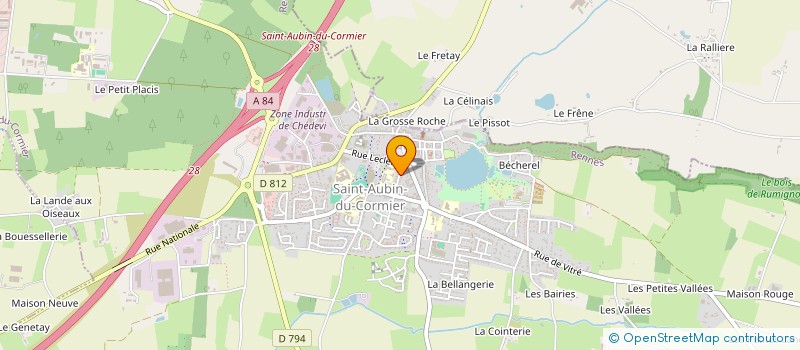 localisation de l'entreprise LATRIBUE  SAINT-AUBIN-DU-CORMIER