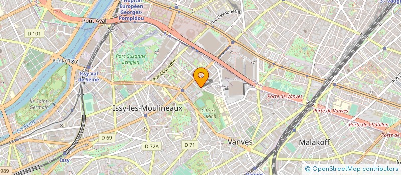 localisation de l'entreprise LATTAY AUDIOVISUEL à ISSY-LES-MOULINEAUX