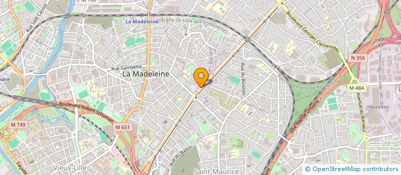 localisation de l'entreprise LATTE à MARCQ-EN-BARŒUL
