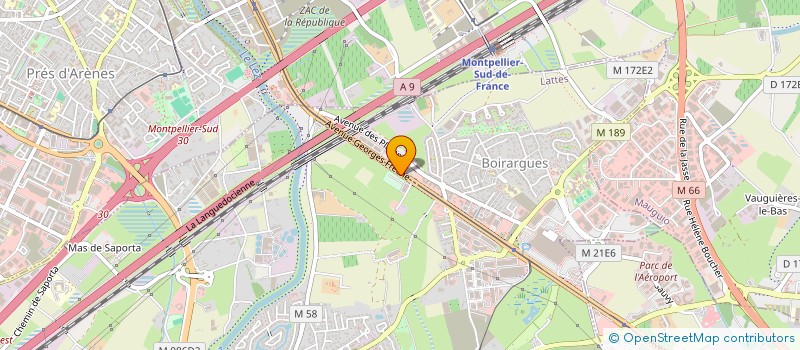 localisation de l'entreprise LATTES PADEL ASSOCIATION à LATTES