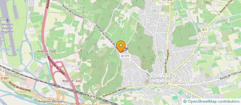 localisation de l'entreprise LATTITUDE SUD SPORT à CAUMONT-SUR-DURANCE