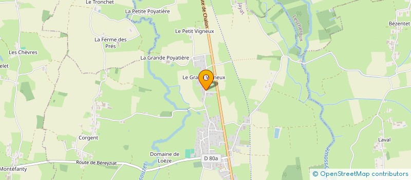 localisation de l'entreprise LATTOUF MANDRILLON  JAYAT