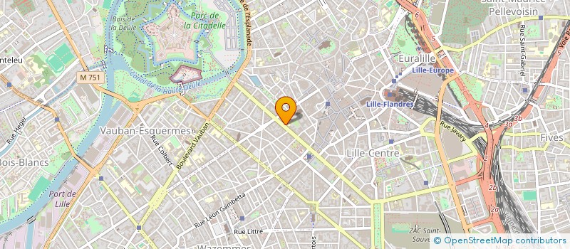 localisation de l'entreprise LATULIPE à LILLE