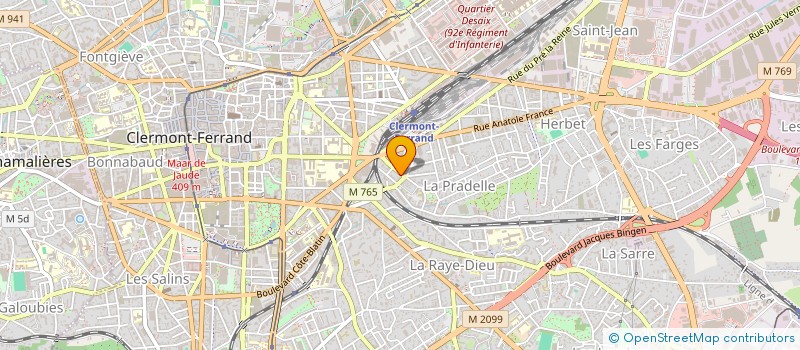 localisation de l'entreprise LATYPIQUE COIFFURE  CLERMONT-FERRAND