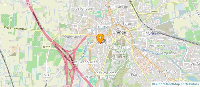 localisation de l'entreprise LAU 20 à ORANGE