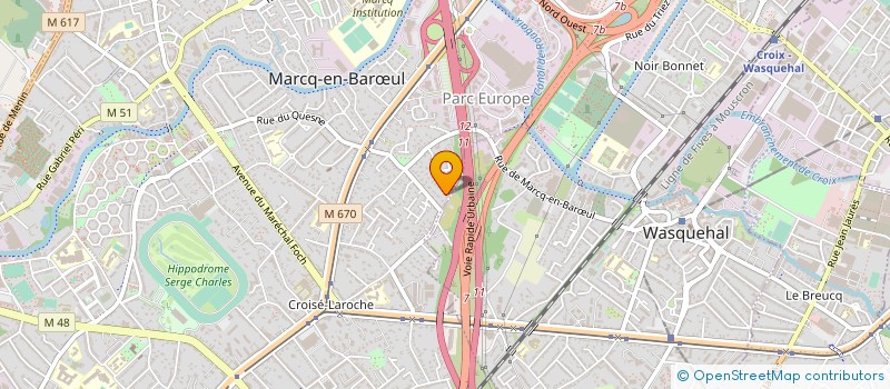 localisation de l'entreprise LAU à MARCQ-EN-BARŒUL