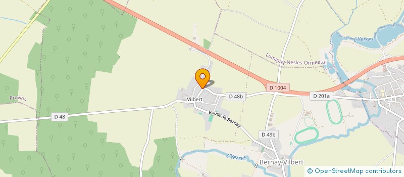 localisation de l'entreprise LAU'LIV  BERNAY-VILBERT