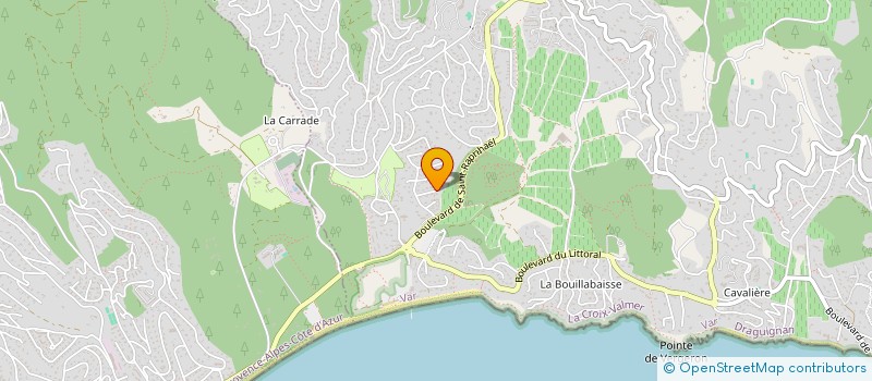 localisation de l'entreprise LAUA  LA CROIX VALMER