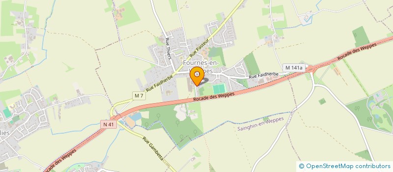 localisation de l'entreprise LAUANE  FOURNES-EN-WEPPES