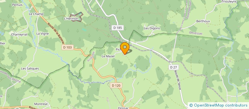 localisation de l'entreprise LAUBASTIEN  ROCHEPAULE