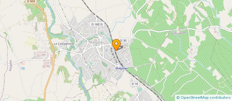 localisation de l'entreprise LAUBRET VINEA  MAGALAS