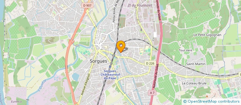 localisation de l'entreprise LAUBRIAU  SORGUES