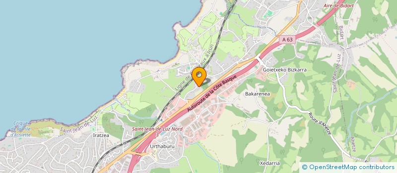 localisation de l'entreprise LAUBURU CMTF  SAINT-JEAN-DE-LUZ