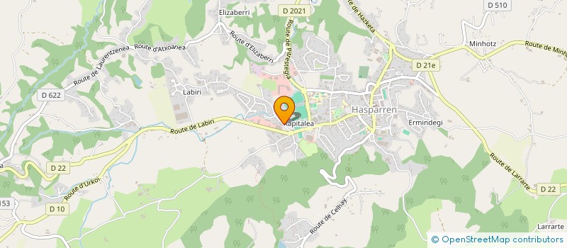 localisation de l'entreprise LAUBURU INBERTSIOA  HASPARREN