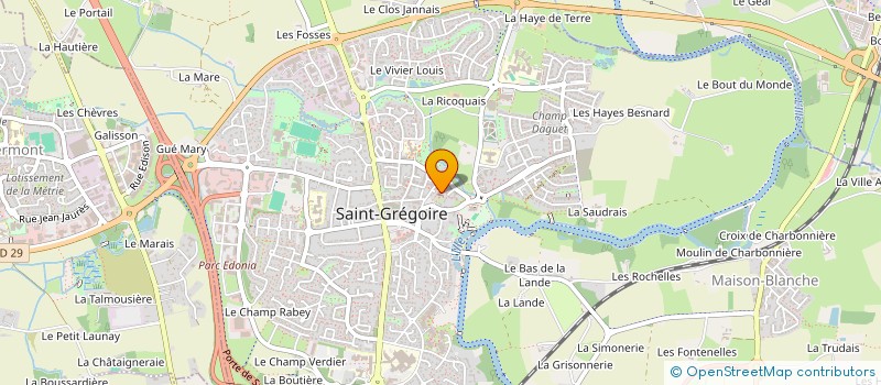 localisation de l'entreprise LAUBUS  SAINT-GREGOIRE