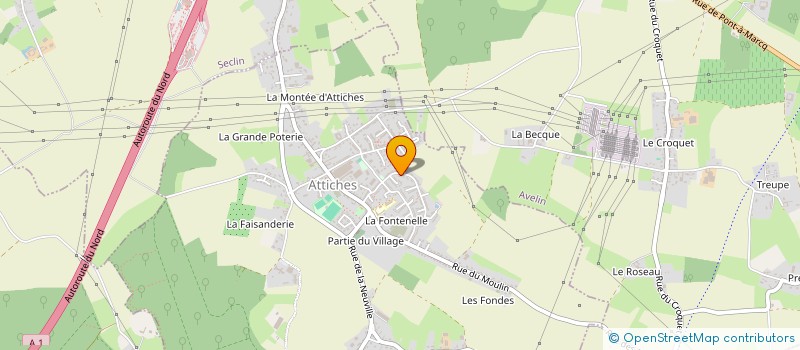 localisation de l'entreprise LAUCA  ATTICHES