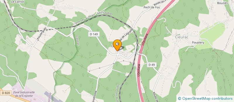 localisation de l'entreprise LAUCAMIDU  LALBENQUE