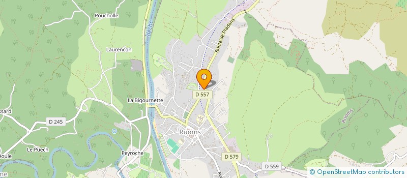 localisation de l'entreprise LAUCAREAS à RUOMS