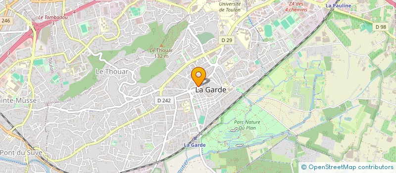 localisation de l'entreprise LAUCARO  LA GARDE