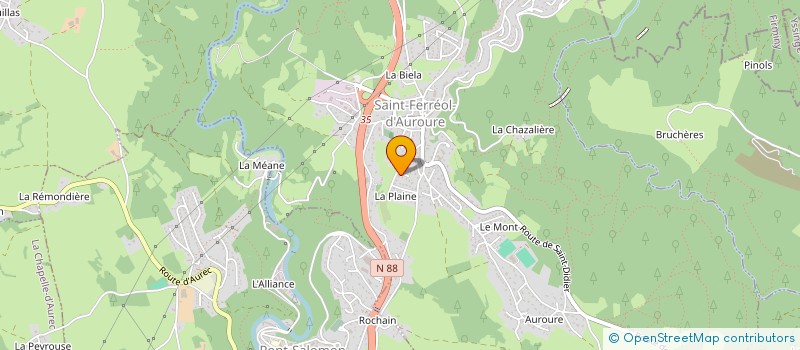 localisation de l'entreprise LAUCHA  SAINT-FERREOL-D'AUROURE